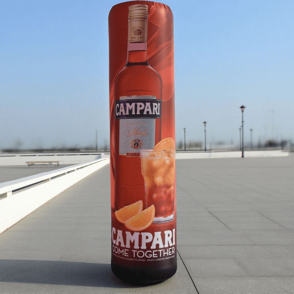 KeepFuns Campari inflatable advertising column, wine brand promotion inflatable model, outdoor bar event display props