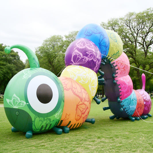 KeepFuns Colorful caterpillar special shape advertising arch Outdoor theme exhibition arch Children's playground activity arch Customized cartoon pattern arch