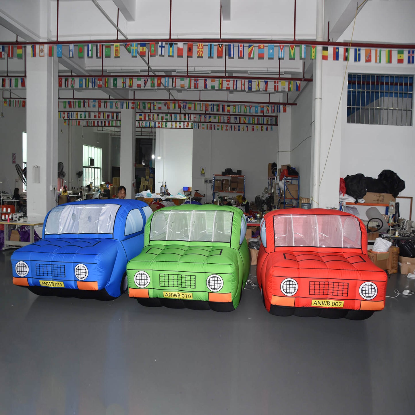 KeepFuns Colorful inflatable car model, children's playground decoration props, activity display inflatable model