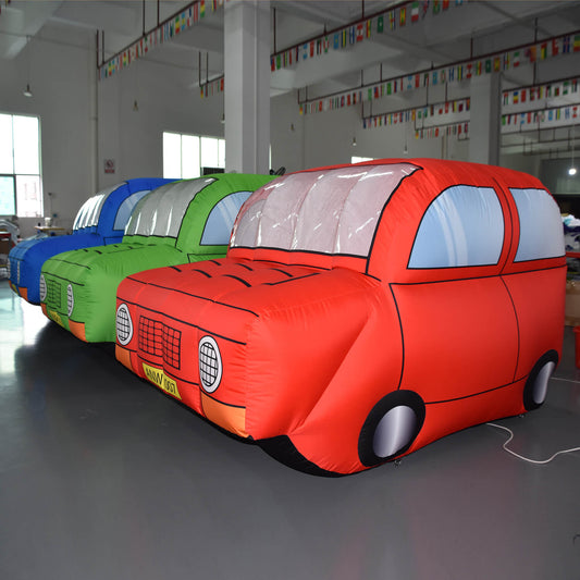 KeepFuns Colorful inflatable car model, children's playground decoration props, activity display inflatable model
