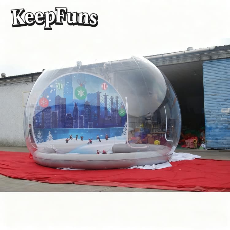 KeepFuns Transparent PVC Inflatable Snow Globe