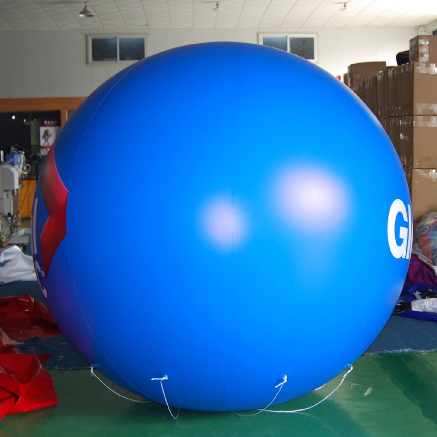 KeepFuns Custom blue inflatable advertising ball, brand promotion giant balloon, corporate event promotion exclusive inflatable model
