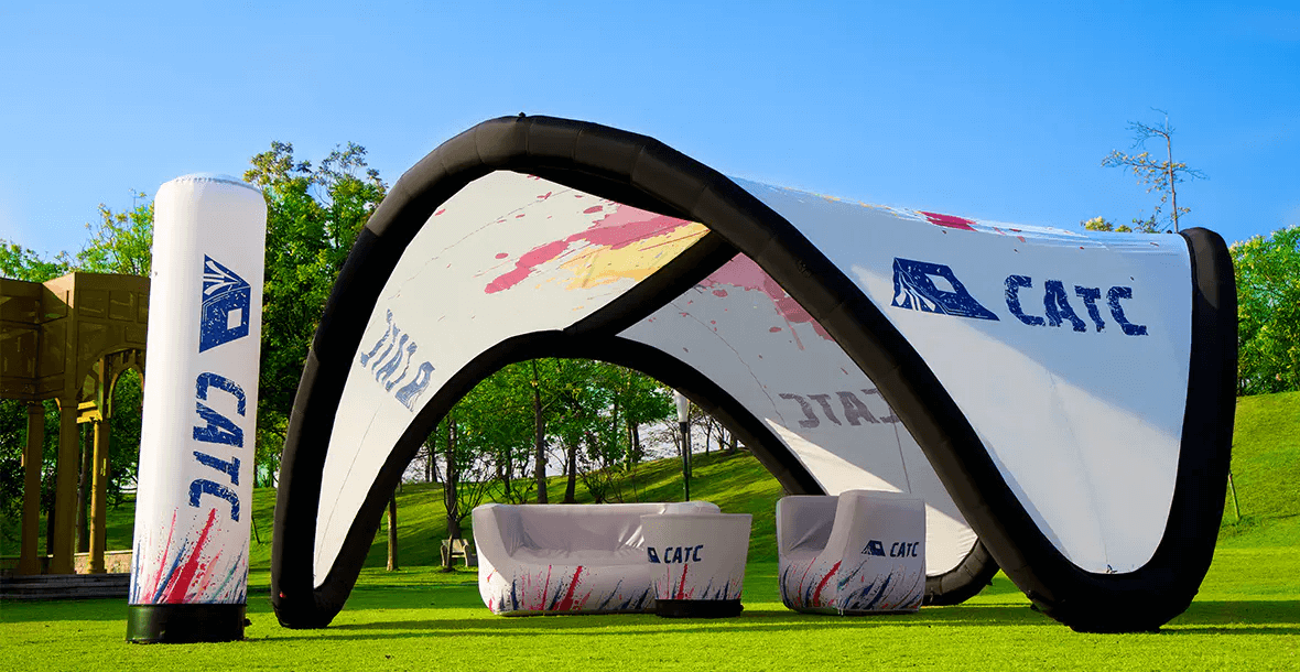 KeepFuns Customized pattern inflatable tent, outdoor brand event promotion tent, creative painting exhibition, party gathering, commercial promotion inflatable tent