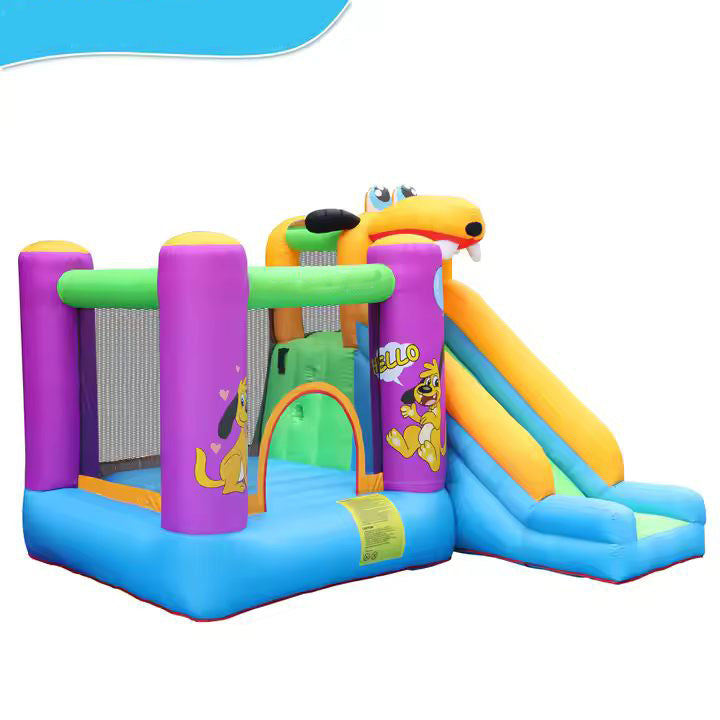 KeepFuns Cute animal inflatable castle Children's slide trampoline park Outdoor parent-child interactive amusement facilities Colorful cartoon inflatable toys