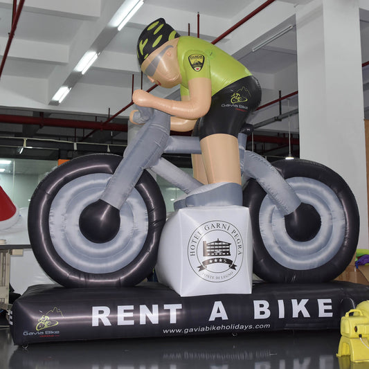 KeepFuns Cycling character inflatable model, bicycle event promotion inflatable model, sports brand promotion props