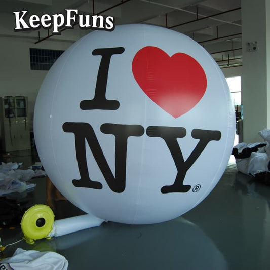 KeepFuns PVC inflatable balloons, with customizable sizes and logos. The material is waterproof and durable, suitable for shopping mall decorations, party decorations, theme events, and advertising.