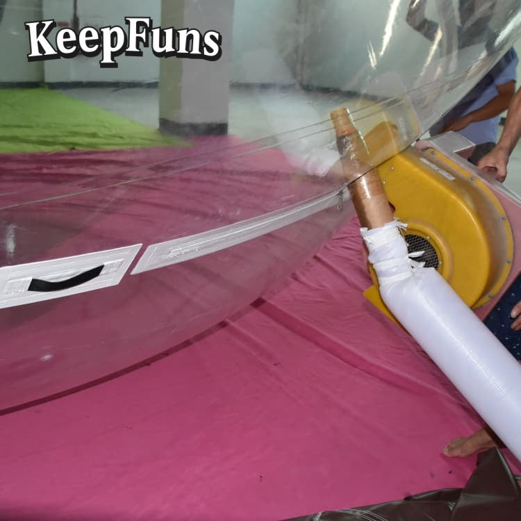 KeepFuns Transparent PVC inflatable balloons, customizable in size and Logo, made of waterproof and durable materials, suitable for mall decorations, party decorations, theme events, and advertising campaigns.