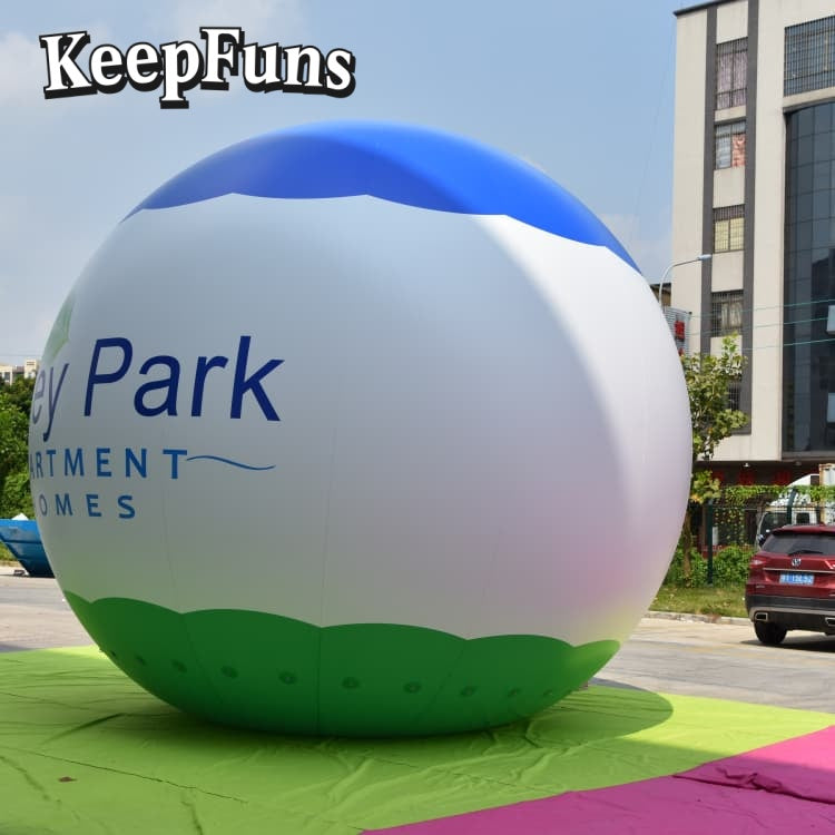KeepFuns PVC inflatable balloons, customizable in size and Logo, made of waterproof and durable materials, suitable for mall decorations, party decorations, theme events, and advertising campaigns