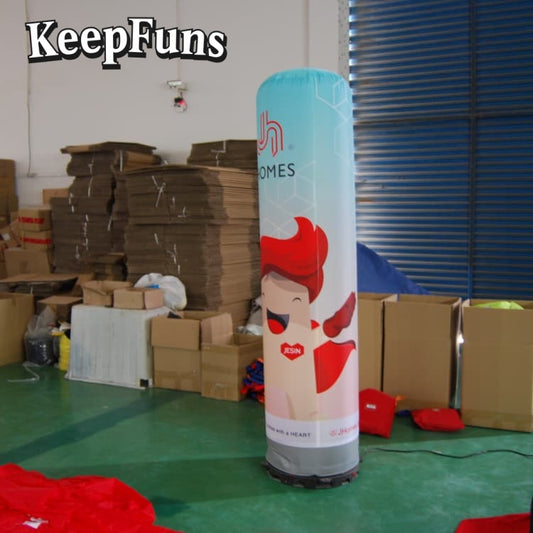 KeepFuns inflatable light tubes feature rapid inflation. They can be customized in size, color, and printed content, and are lightweight. They are suitable for store or product promotion, event promotion, etc.