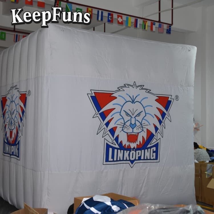 KeepFuns PVC Waterproof Cube Inflatable Ball - Custom Logo Print for Brand Marketing & Mall Events