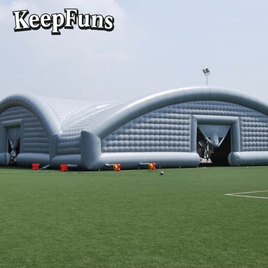 KeepFuns White Giant Inflatable Tent with rapid inflation, tear resistance, waterproof and windproof features, suitable for wedding parties, large gatherings, corporate events, exhibition promotions, etc.