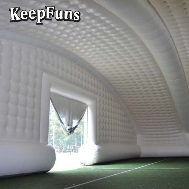 KeepFuns White Giant Inflatable Tent with rapid inflation, tear resistance, waterproof and windproof features, suitable for wedding parties, large gatherings, corporate events, exhibition promotions, etc.