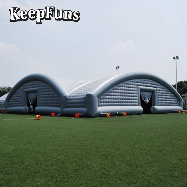 KeepFuns White Giant Inflatable Tent with rapid inflation, tear resistance, waterproof and windproof features, suitable for wedding parties, large gatherings, corporate events, exhibition promotions, etc.
