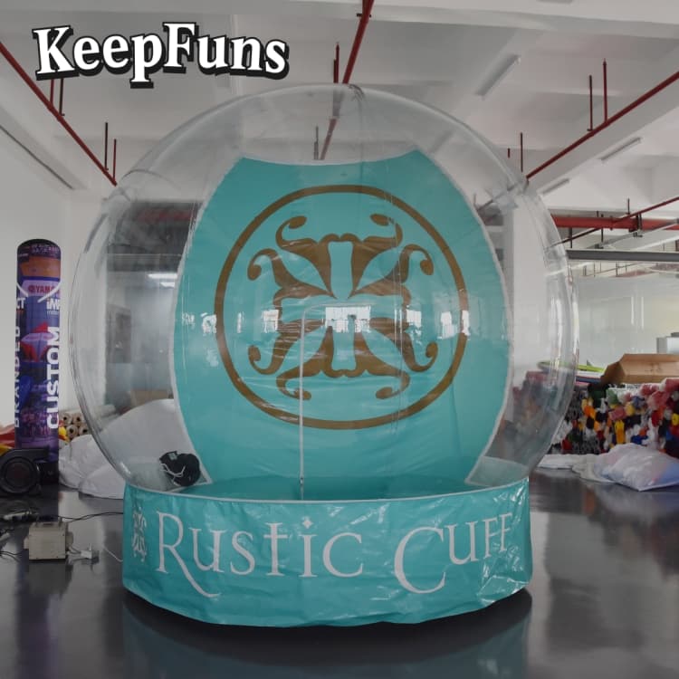 KeepFuns Transparent PVC Inflatable Snow Globe