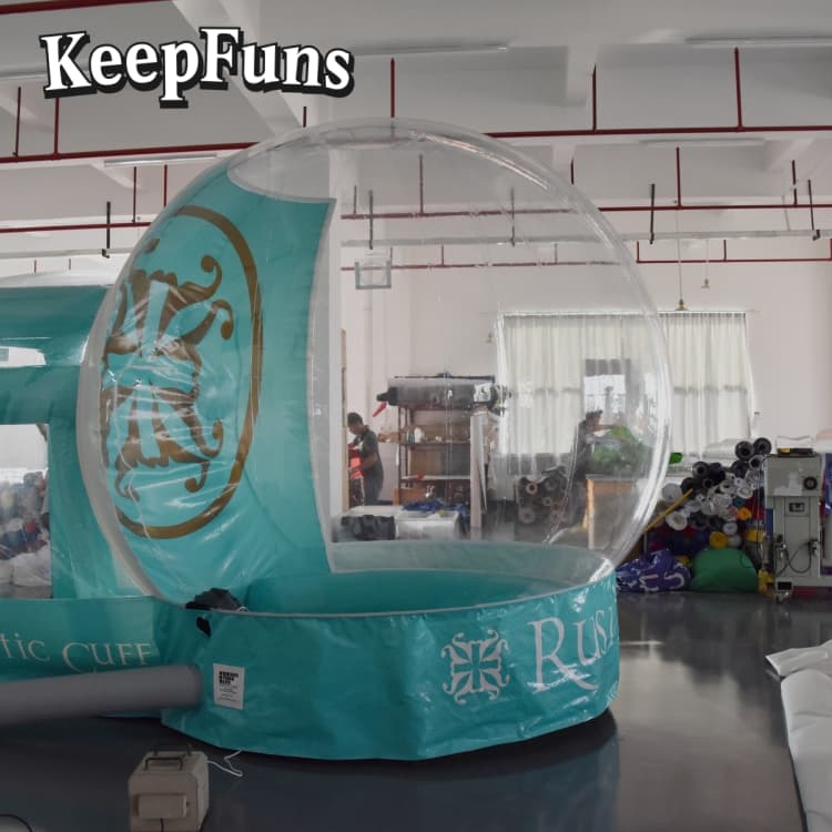 KeepFuns Transparent PVC Inflatable Snow Globe