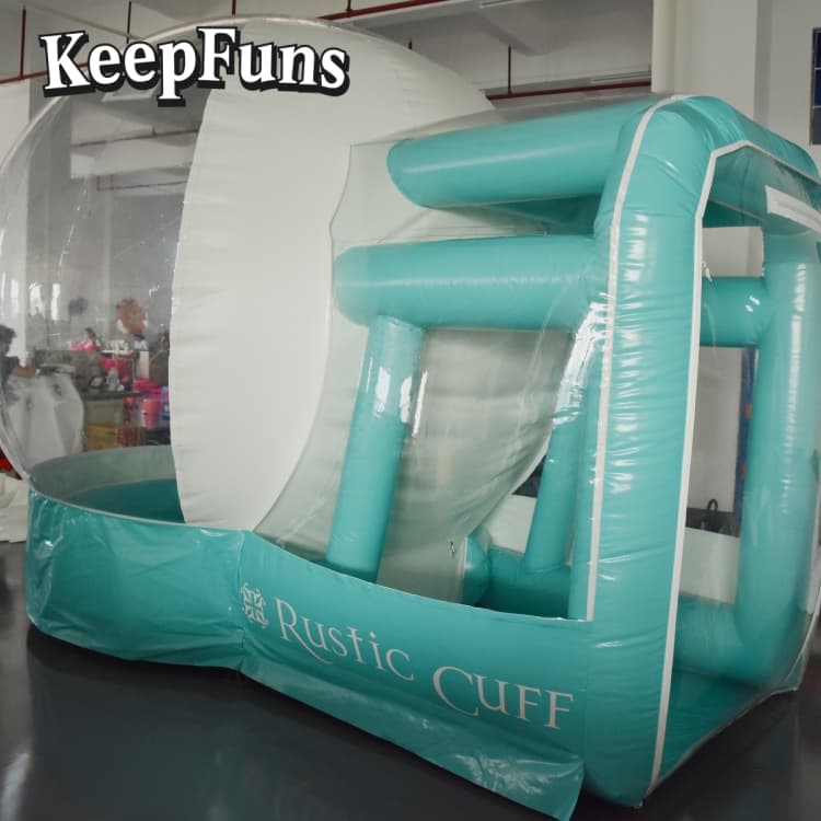 KeepFuns Transparent PVC Inflatable Snow Globe
