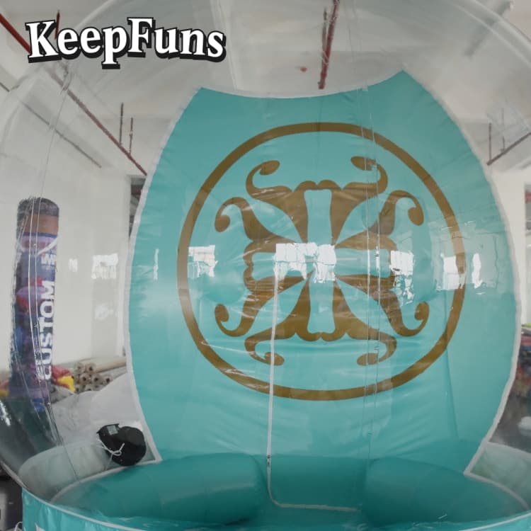 KeepFuns Transparent PVC Inflatable Snow Globe