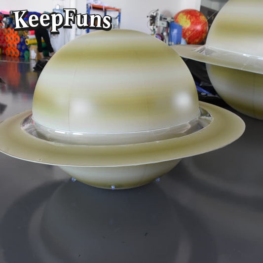 KeepFuns PVC Inflatable Planet Balloons, customizable in size and Logo, made of waterproof and durable material, suitable for shopping mall decorations, party decorations, theme events, and advertising campaigns
