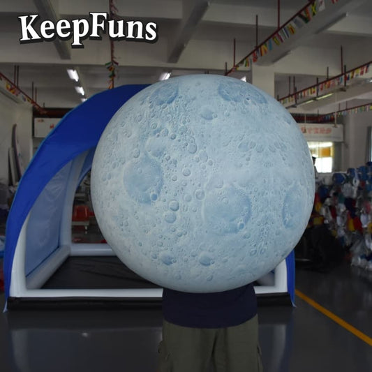 KeepFuns PVC Inflatable Planet Balloons, customizable in size and Logo, made of waterproof and durable material, suitable for shopping mall decorations, party decorations, theme events, and advertising promotions