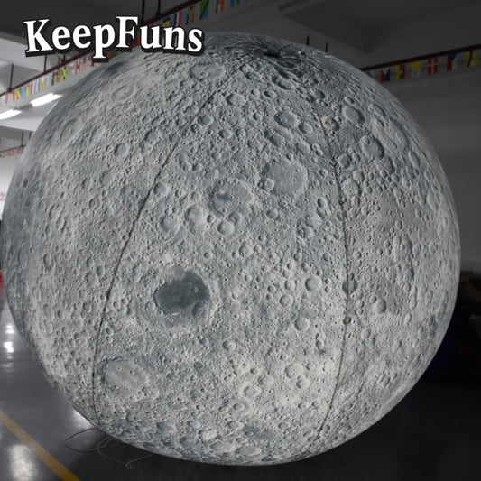 KeepFuns PVC Inflatable Planet Balloons, customizable in size and Logo, made of waterproof and durable materials, suitable for shopping mall decorations, party decorations, theme events, and advertising promotions