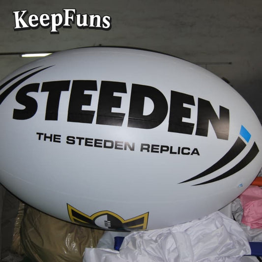 KeepFuns Heavy-Duty Waterproof Oval Inflatable Ball - Customizable Logo for Promotions, Store Activities & Children's Play