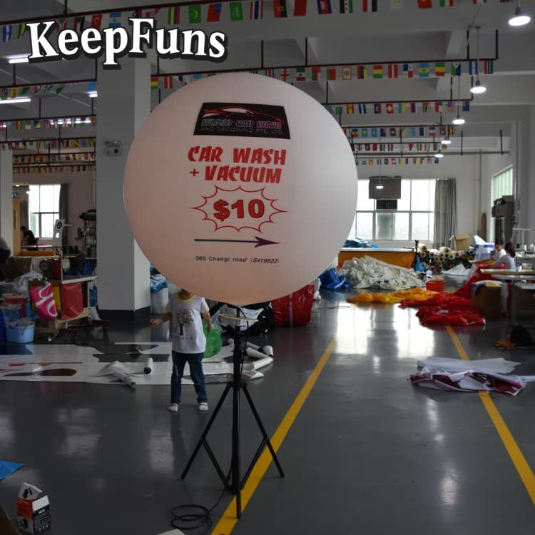 KeepFuns PVC inflatable balloons, customizable in size and Logo, with waterproof and durable materials, suitable for mall decorations, party decorations, theme events, and advertising promotions