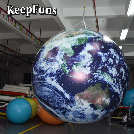 KeepFuns PVC Inflatable Balloons, customizable in size and Logo, made of waterproof and durable materials, suitable for mall decorations, party decorations, theme events, and advertising promotions.
