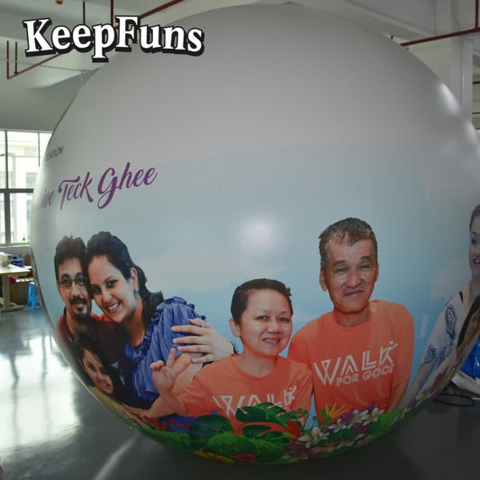 KeepFuns PVC Inflatable Balloons, customizable in size and Logo, with waterproof and durable materials, suitable for mall decorations, party decorations, theme events, and advertising promotions.