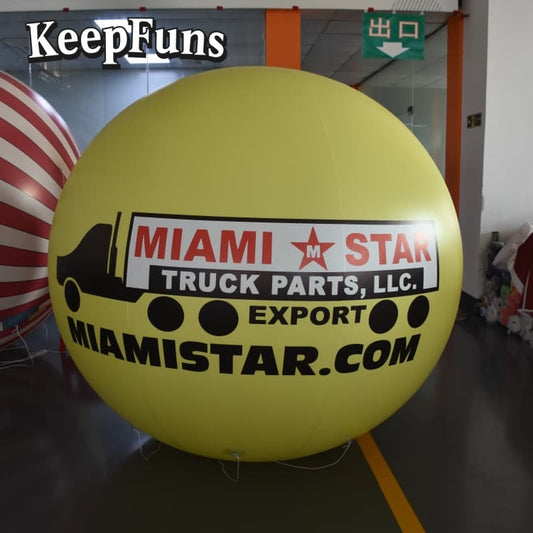 KeepFuns PVC inflatable balloons, customizable in size and Logo, made of waterproof and durable materials, suitable for shopping mall decorations, party decorations, theme events, and advertising promotions