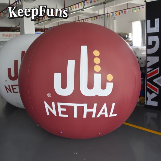 KeepFuns PVC Inflatable Balloons, customizable in size and Logo, with waterproof and durable materials, suitable for mall decorations, party adornments, theme events, and advertising promotions