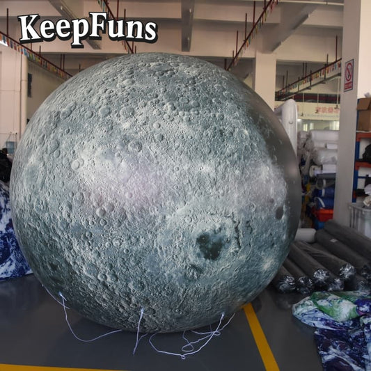 KeepFuns PVC Inflatable Planet Balloons, customizable in size and Logo, with waterproof and durable materials, suitable for shopping mall decorations, party decorations, theme events, and advertising campaigns