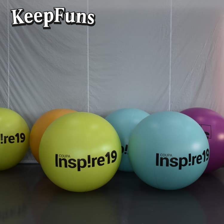 KeepFuns PVC inflatable balloons, with customizable size and Logo, made of waterproof and durable materials, suitable for mall decorations, party decorations, theme events, and advertising promotions.