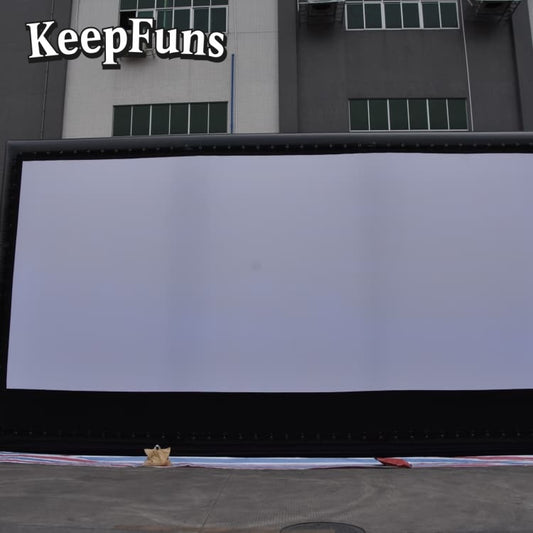 KeepFuns inflatable movie screen/projection screen, easy to install, customizable in size, suitable for outdoor/indoor projection, and applicable to party entertainment, advertising, etc.