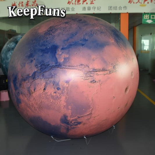 KeepFuns PVC Inflatable Planet Balloons, customizable in size and Logo, made of waterproof and durable materials, suitable for shopping mall decorations, party decorations, theme events, and advertising promotions