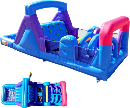 KeepFuns Family courtyard inflatable obstacle course children's climbing slide amusement facilities outdoor parent-child interactive toys