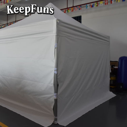 KeepFuns folding tent, with customizable size, color and printed content, is easy to set up and lightweight, suitable for events such as exhibitions, commercial promotions, outdoor events, etc.