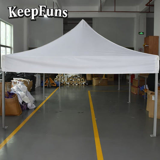 KeepFuns folding tent, with customizable size, color and printed content, is easy to set up and lightweight, suitable for events such as exhibitions, commercial promotions, outdoor competitions, etc.