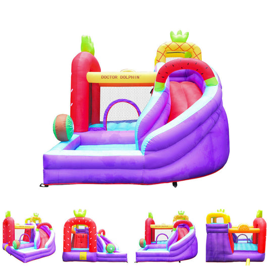 KeepFuns Fruit themed inflatable playground Children's slides, trampolines, water castles Outdoor parent-child interactive amusement facilities Colorful fruit-shaped inflatable playground
