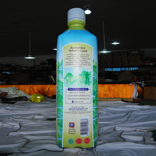 KeepFuns Giant Allswell Golden Pear Aloe Vera Drink Inflatable Bottle Model Beverage Brand Promotion Inflatable Model Supermarket Activity Display Props