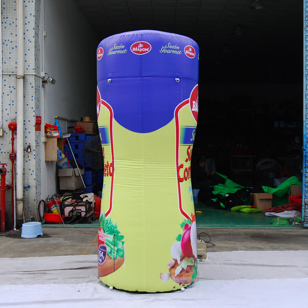 KeepFuns Giant Baldom Super Seasoning Inflatable Tank Model, Condiment Brand Promotion Inflatable Model, Supermarket Activity Display Props
