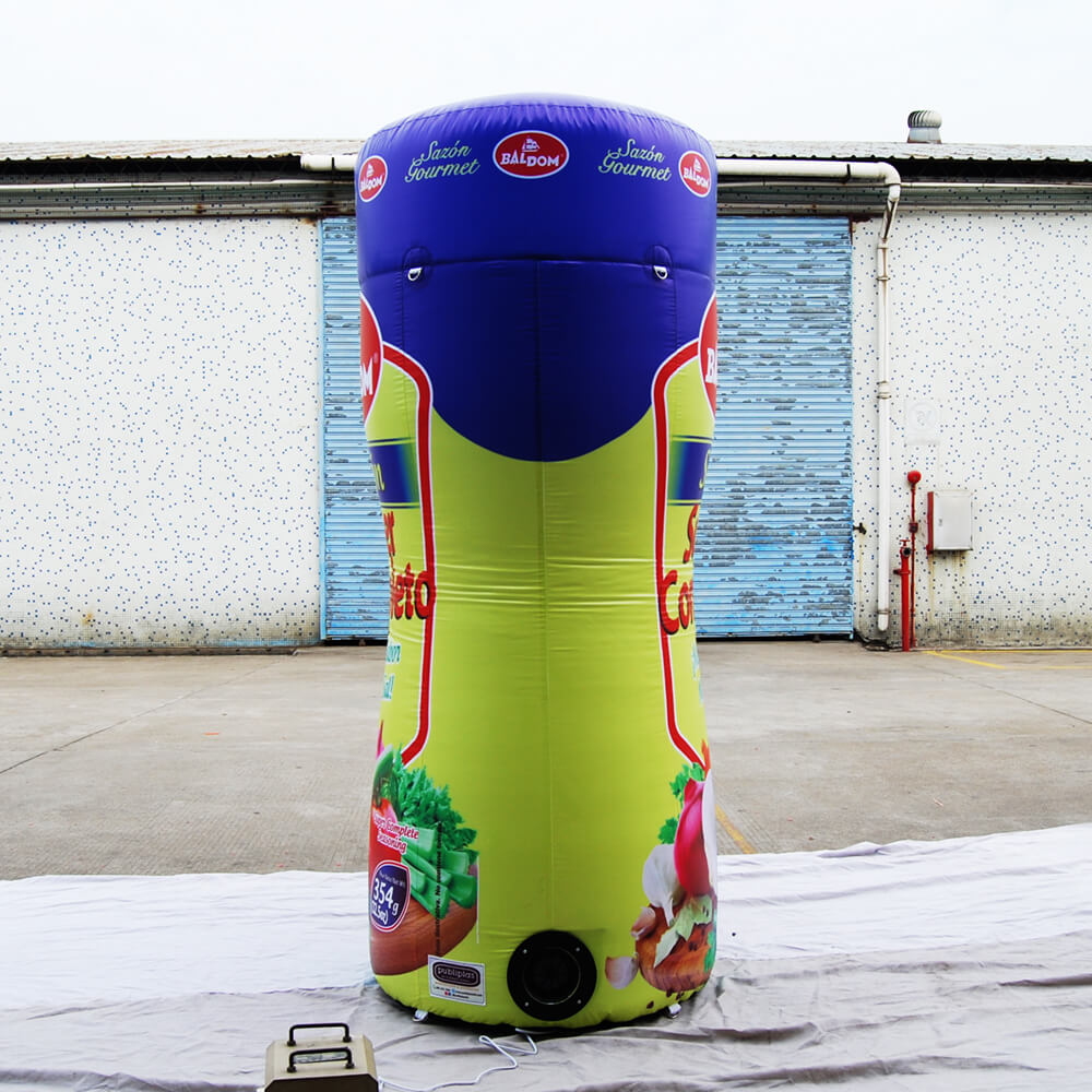 KeepFuns Giant Baldom Super Seasoning Inflatable Tank Model, Condiment Brand Promotion Inflatable Model, Supermarket Activity Display Props