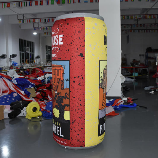 KeepFuns Giant Big House Winery Wine Tank Inflatable Model Red Wine Brand Promotion Inflatable Activity Display Props