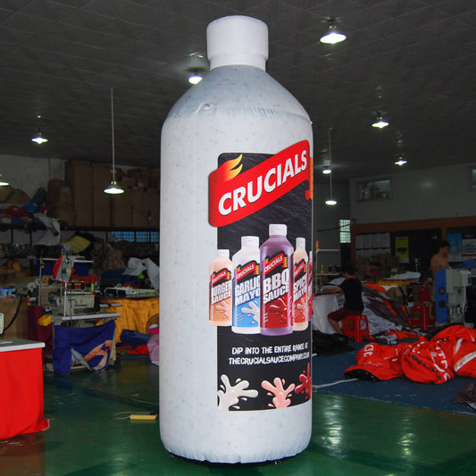KeepFuns Giant Crucials sauce bottle inflatable model for food brand promotion and shopping mall event display props