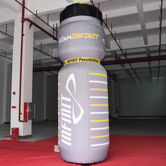KeepFuns Giant INFINIT Sports Bottle Inflatable Model Sports Supply Brand Promotion Inflatable Model Fitness Activity Display Props