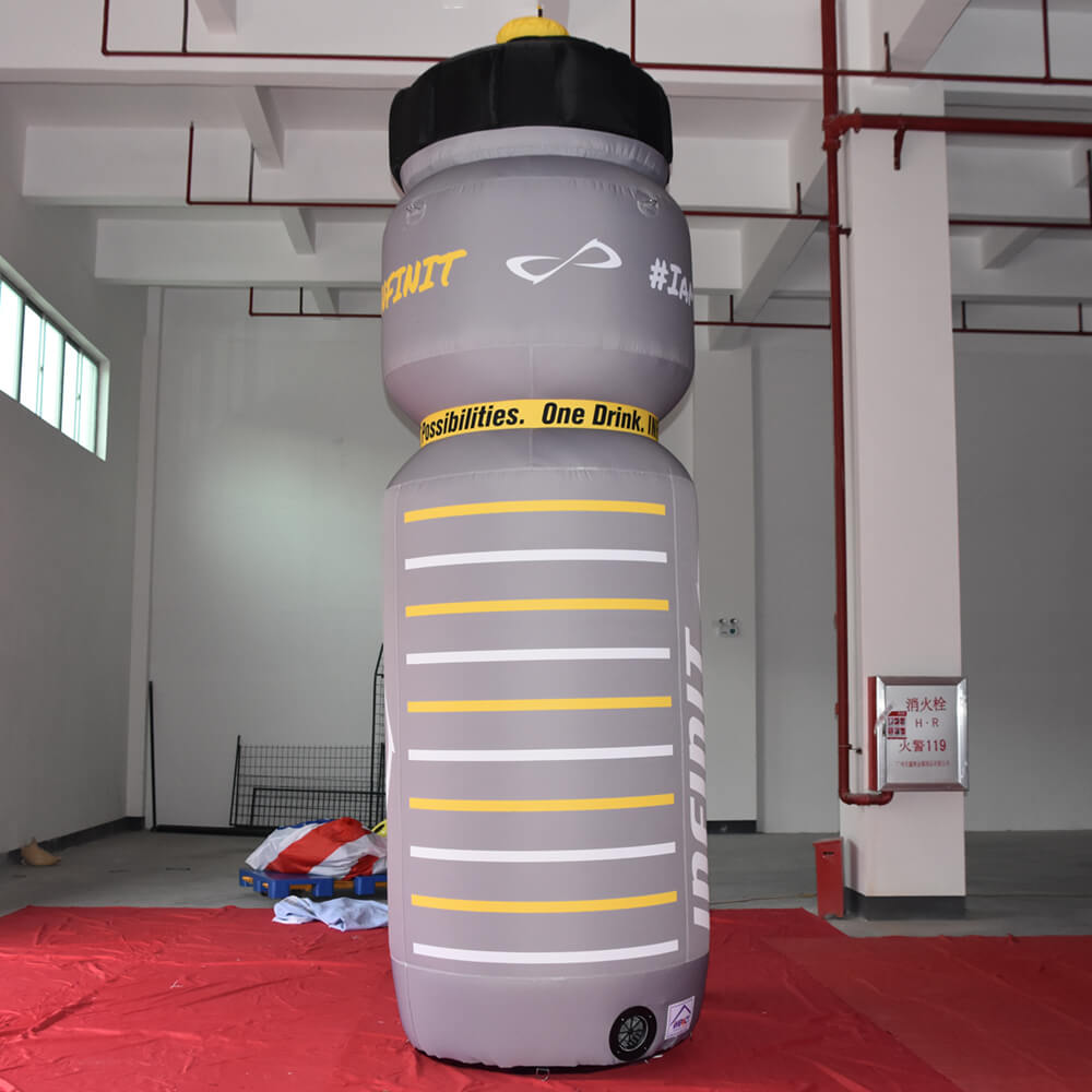 KeepFuns Giant INFINIT Sports Bottle Inflatable Model Sports Supply Brand Promotion Inflatable Model Fitness Activity Display Props