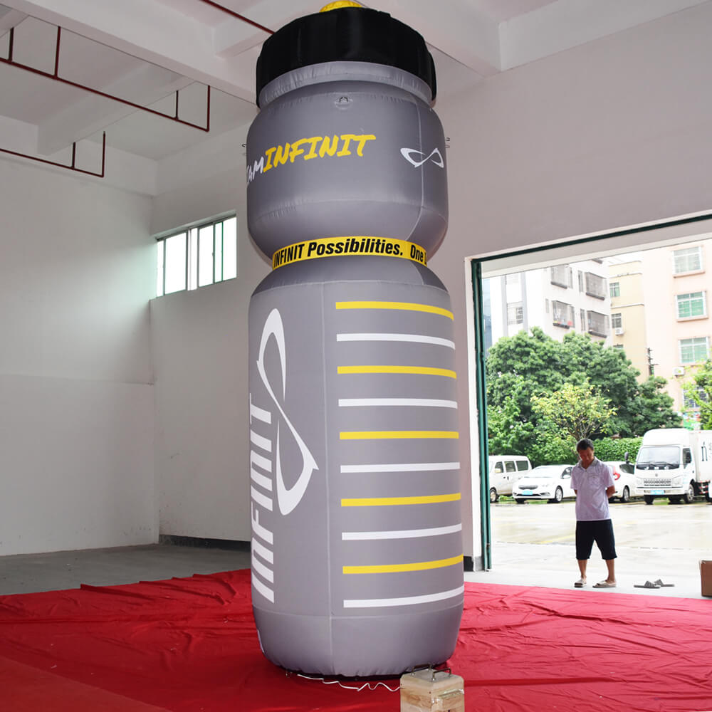 KeepFuns Giant INFINIT Sports Bottle Inflatable Model Sports Supply Brand Promotion Inflatable Model Fitness Activity Display Props