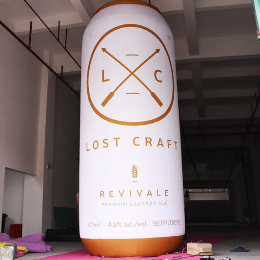 KeepFuns Giant LOST CRAFT beer can inflatable model craft beer brand promotion inflatable model commercial activity display props