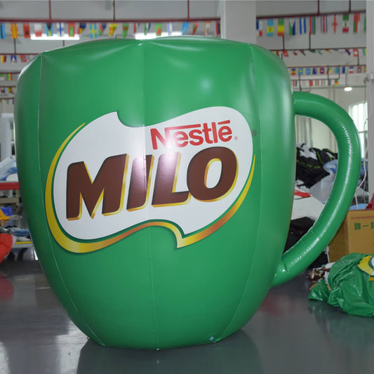 KeepFuns Giant Nestle Milo Inflatable Cup Model Chocolate Malt Drink Promotional Inflatable Model Supermarket Event Props
