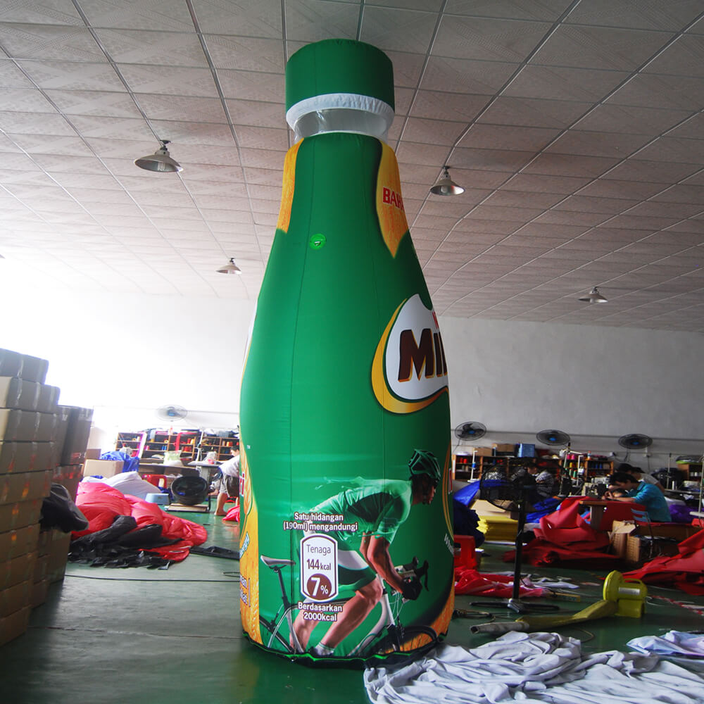 KeepFuns Giant Nestle Milo inflatable bottle model, chocolate malt beverage promotion inflatable model, supermarket event display props