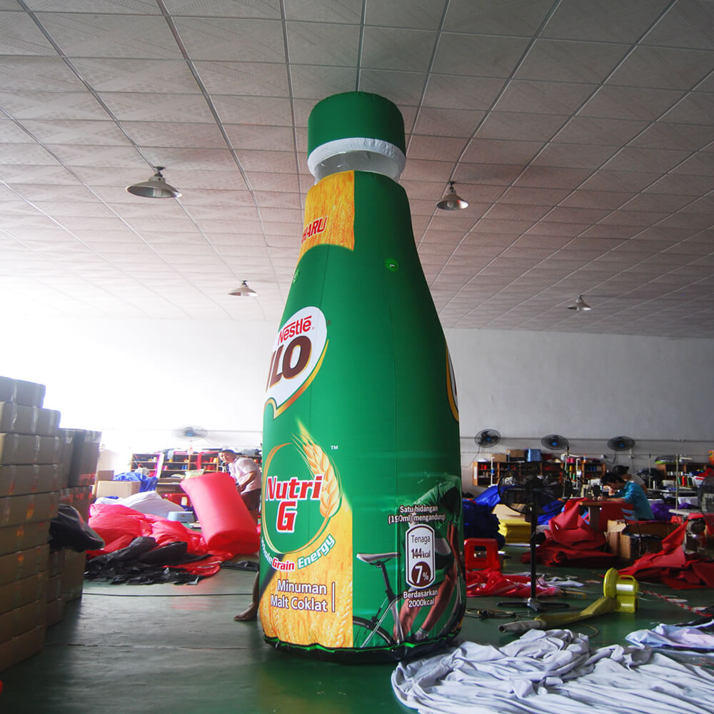 KeepFuns Giant Nestle Milo inflatable bottle model, chocolate malt beverage promotion inflatable model, supermarket event display props